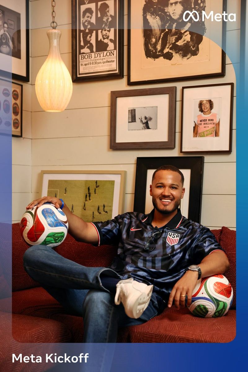 Carlos at the Meta Kickoff event
